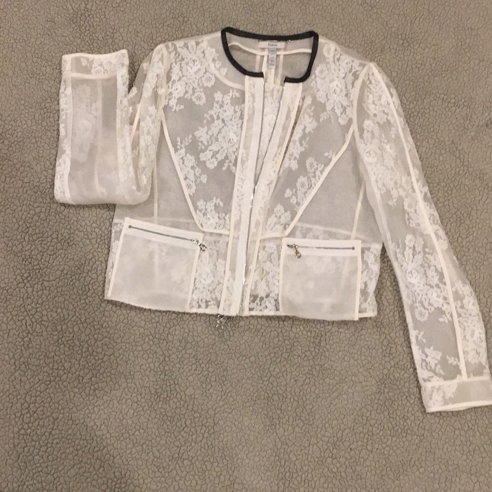 Sheer Floral Laced Jacket